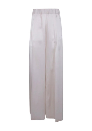 Semicouture Dames pleated-pocket trousers - Neutrals