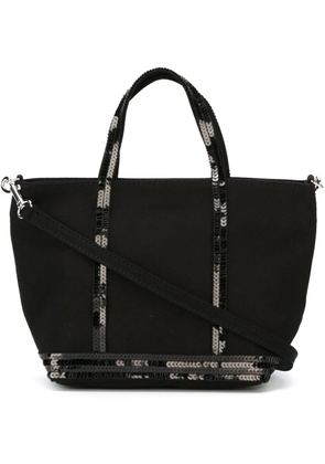 Vanessa Bruno small sequin trim shopping tote - Black