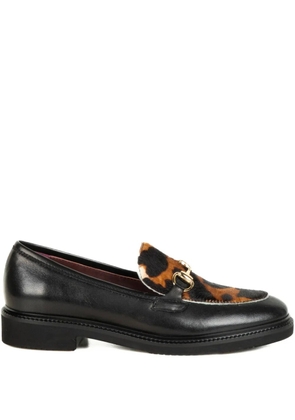 Viola Ricci animal-print loafers - Black