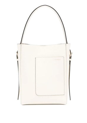 Valextra mini Bucket bag - White