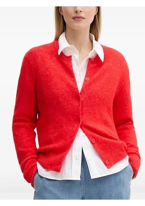 SAMSOE SAMSOE Nor button-front knitted cardigan - Red