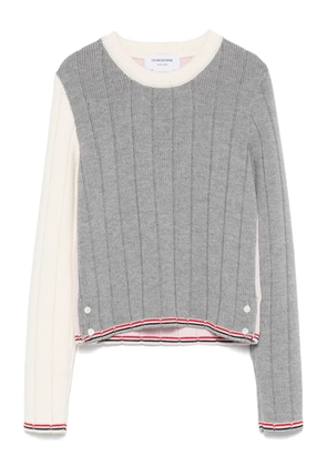 Thom Browne virgin wool ribbed jumper - Grey
