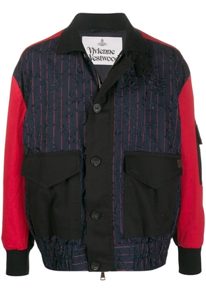 Vivienne Westwood contrast sleeve jacket - Black