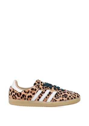 adidas Samba OG leopard-print three-stripe sneakers - Neutrals