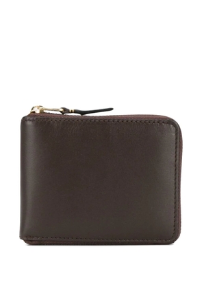 Comme Des Garçons Wallet Classic zip-fastening leather wallet - Brown