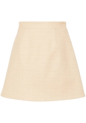 Patou bouclé mini skirt - Neutrals