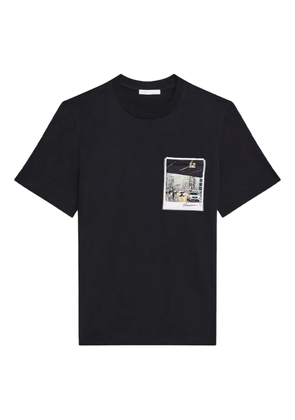 Helmut Lang New York Overpass Postcard 'Black' T-shirt