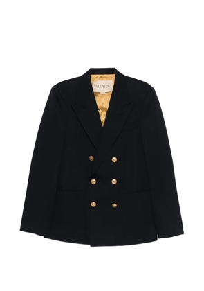 Valentino Garavani double-breasted wool coat - Blue