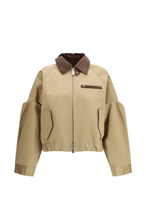 sacai cotton jacket - Neutrals