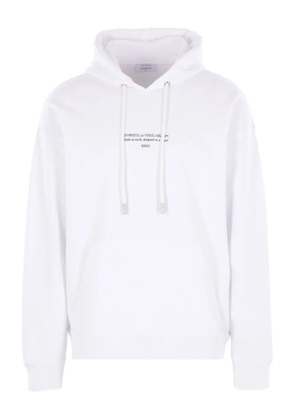 Off-White logo-print kangaroo-pocket hoodie