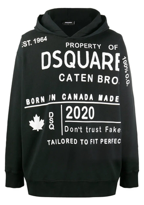 DSQUARED2 printed hooded sweatshirt - Black