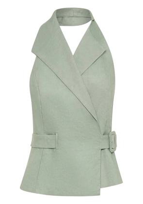 Nicholas Isabeau halterneck top - Green