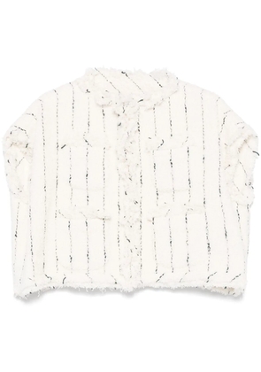 sacai tweed jacket - White
