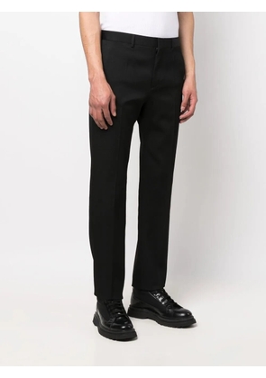 Valentino Garavani pressed-crease tailored trousers - Black