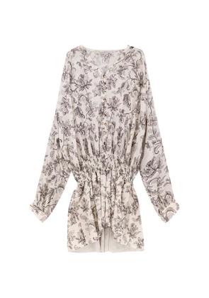 Golden Goose floral-print button dress - Neutrals