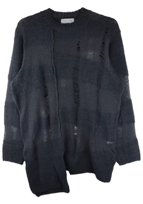 Yohji Yamamoto distressed sweater - Black
