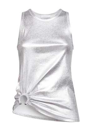 Rabanne asymmetric-hem top - Silver