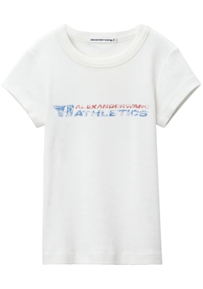 Alexander Wang faded logo-print T-shirt - White