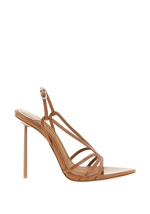 Le Silla Eugenie pointed-toe ankle-strap sandals - Brown