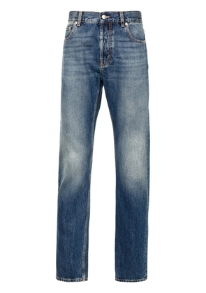 Alexander McQueen logo-print jeans - Blue