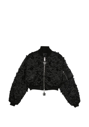 Cecilie Bahnsen x Alpha Industries floral-appliqué jacket - Black