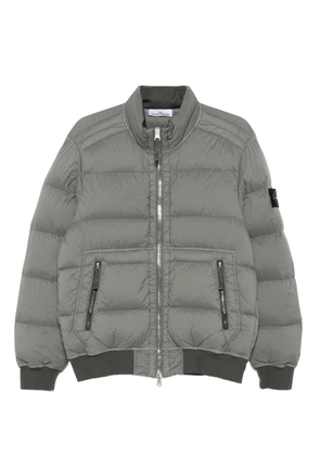 Stone Island quilted zip-front jacket - Green