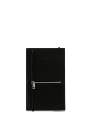 Saint Laurent leather card holder - Black