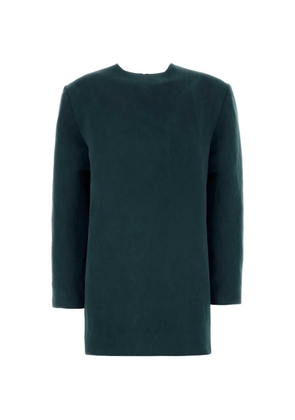 Saint Laurent satin mini dress - Green