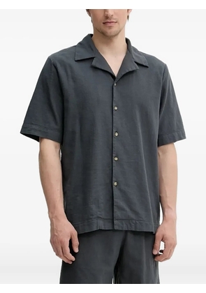 Won Hundred short-sleeve revere shirt - Grey