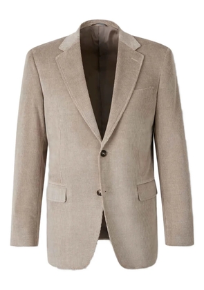 Canali corduroy two-button blazer - Neutrals