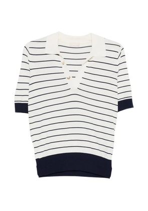 LIU JO striped polo top - Neutrals