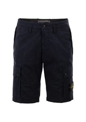 Stone Island cargo zip pockets bermuda shorts - Blue