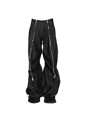 VICTOR CLAVELLY zip-detail straight-leg jeans - Blue