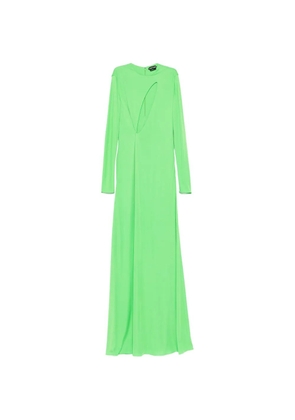 TOM FORD cut-out long-sleeve maxi dress - Green