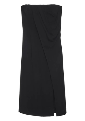 ANINE BING Halle draped midi dress - Black