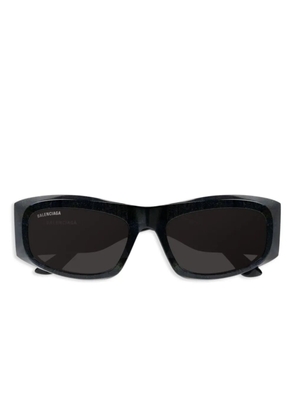 Balenciaga Eyewear angular-frame sunglasses - Black