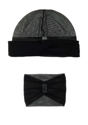 Saint Laurent hosiery beanie set - Black