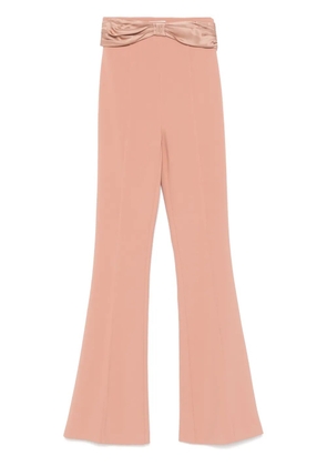 Elisabetta Franchi bow-detailing trousers - Neutrals