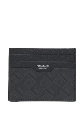 Ferragamo logo card holder - Black