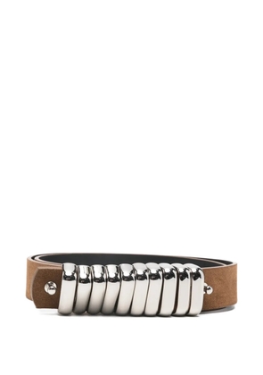 Federica Tosi Bold leather belt - Brown