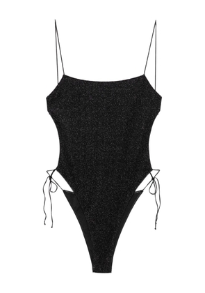 Oséree tie closure swimsuit - Black