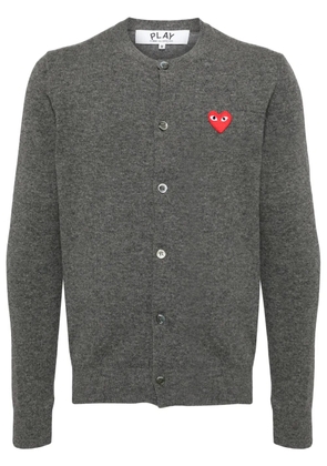 Comme Des Garçons Play wool cardigan - Grey