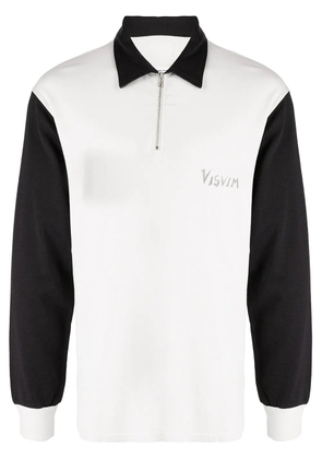 visvim logo-print half-zip sweatshirt - White