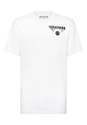 Philipp Plein logo-plaque T-shirt - White
