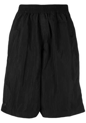 TRUE TRIBE crinkle-effect shorts - Black