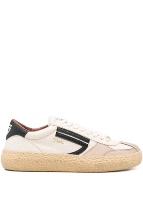 Puraai leather panelled sneakers - Neutrals