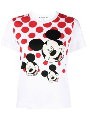 Comme Des Garçons Girl graphic-print crew neck T-shirt - White