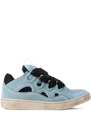 Lanvin cut-out lace-up sneakers - Blue