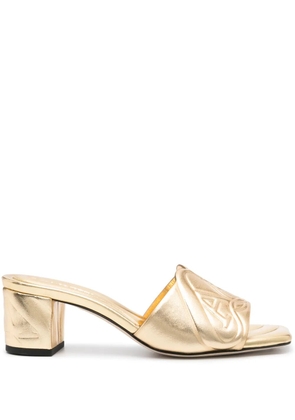 Alexander McQueen 55mm Seal sandals - Gold