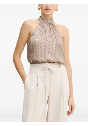 MARCIANO by GUESS halterneck monogram top - Neutrals